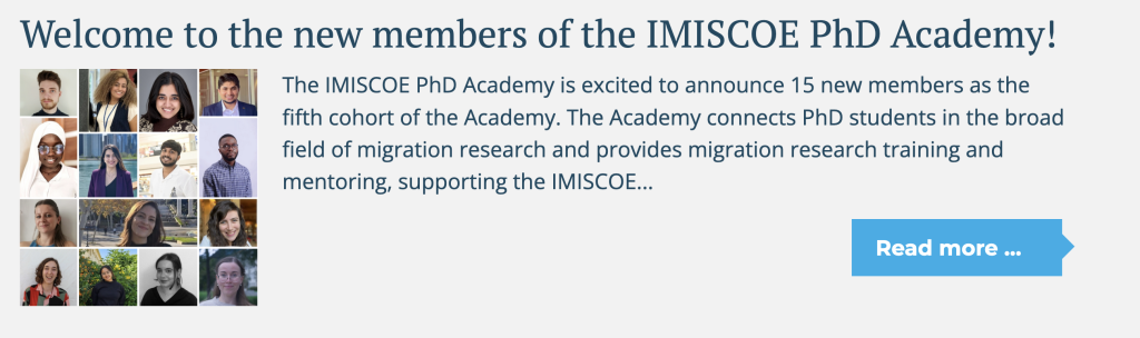 Nueva miembro de la IMISCOE PhD Academy
